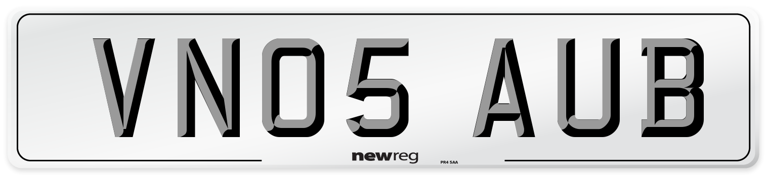 VN05 AUB Number Plate from New Reg